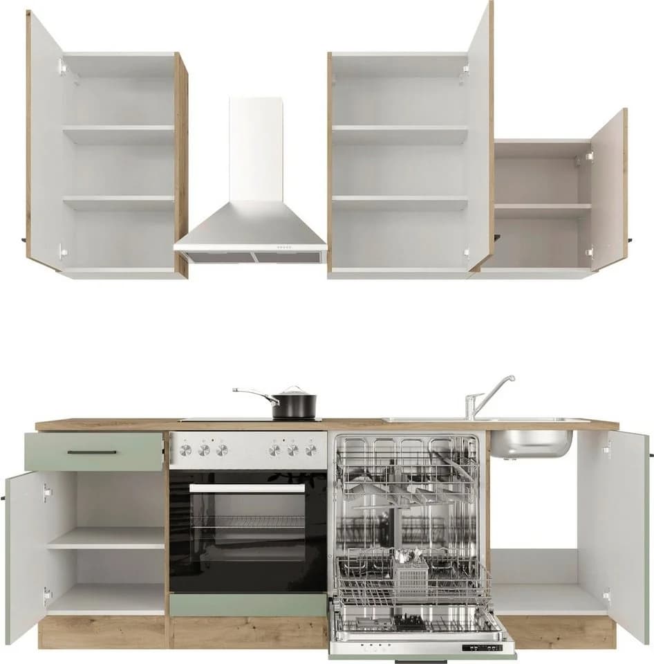 Flex-Well Küche Cara 220 cm Modern Erweiterbar - Bild 3