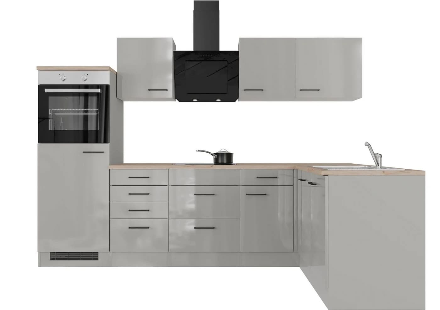 Flex-Well Küche Lund Eckküche Grau mit E-Geräten - Bild 2