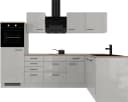 Flex-Well Küche Lund Winkelküche Rauchgrau mit E-Geräten Bild 2