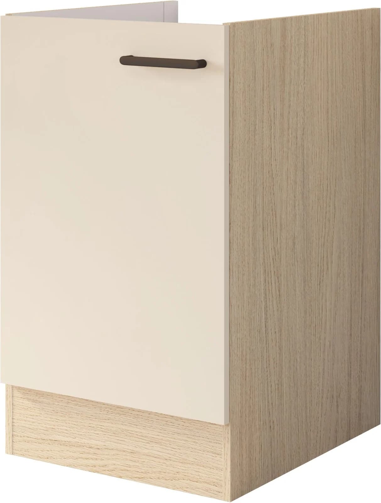 FLEX-WELL Spülenschrank Creso beige Schwarz 50cm