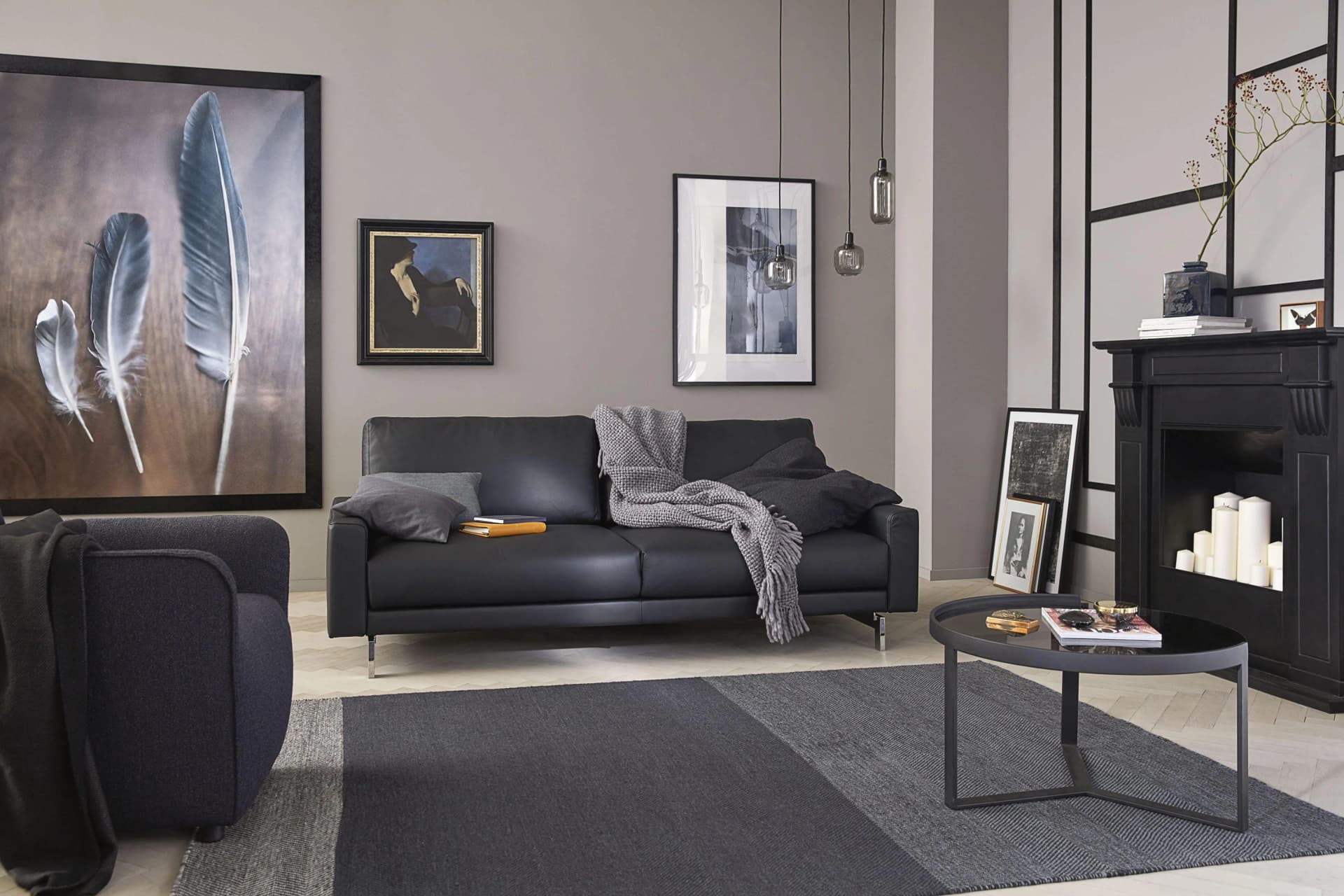 Creation BY ROLF BENZ 2-Sitzer CR.450 Designsofa Loungesofa Blau