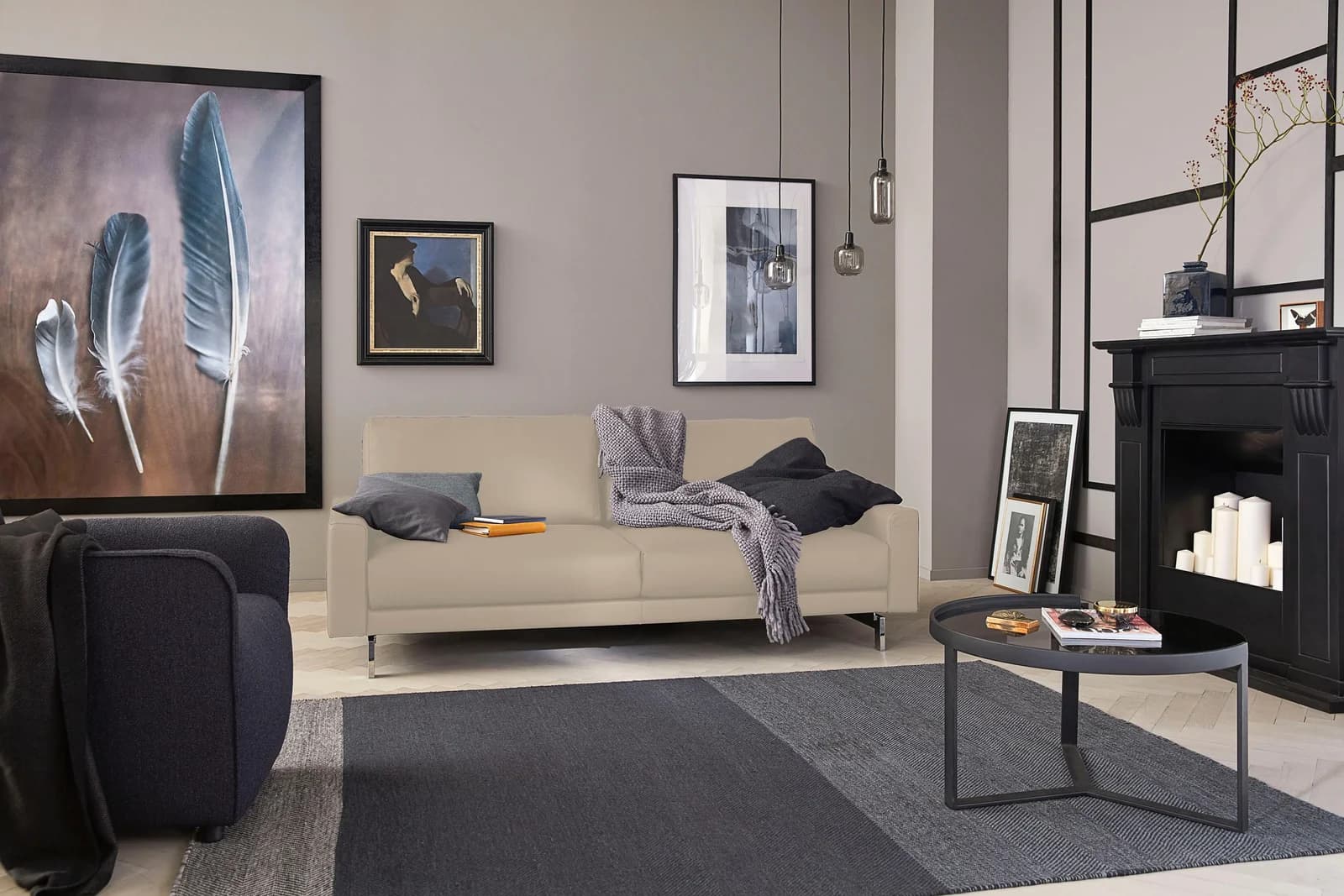 Creation BY ROLF BENZ 2-Sitzer CR.450 Designsofa Beige