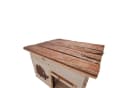 TOPCENT Igelhaus aus unbehandeltem Holz mit Rindendach Bild 5