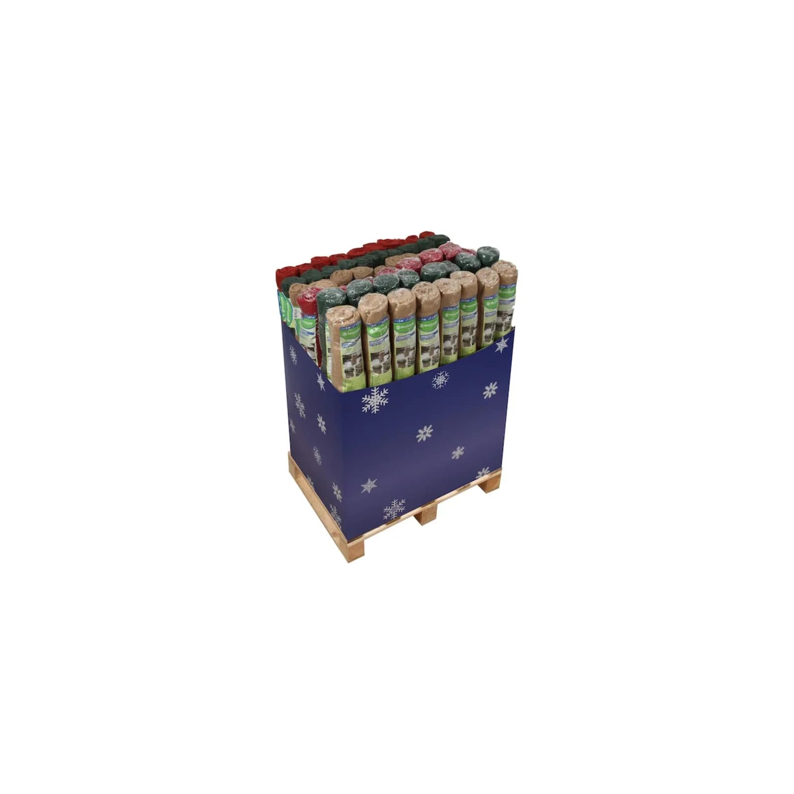 Floraworld Jutevliesmatte und -gewebe Display Set Rot/Grün/Beige