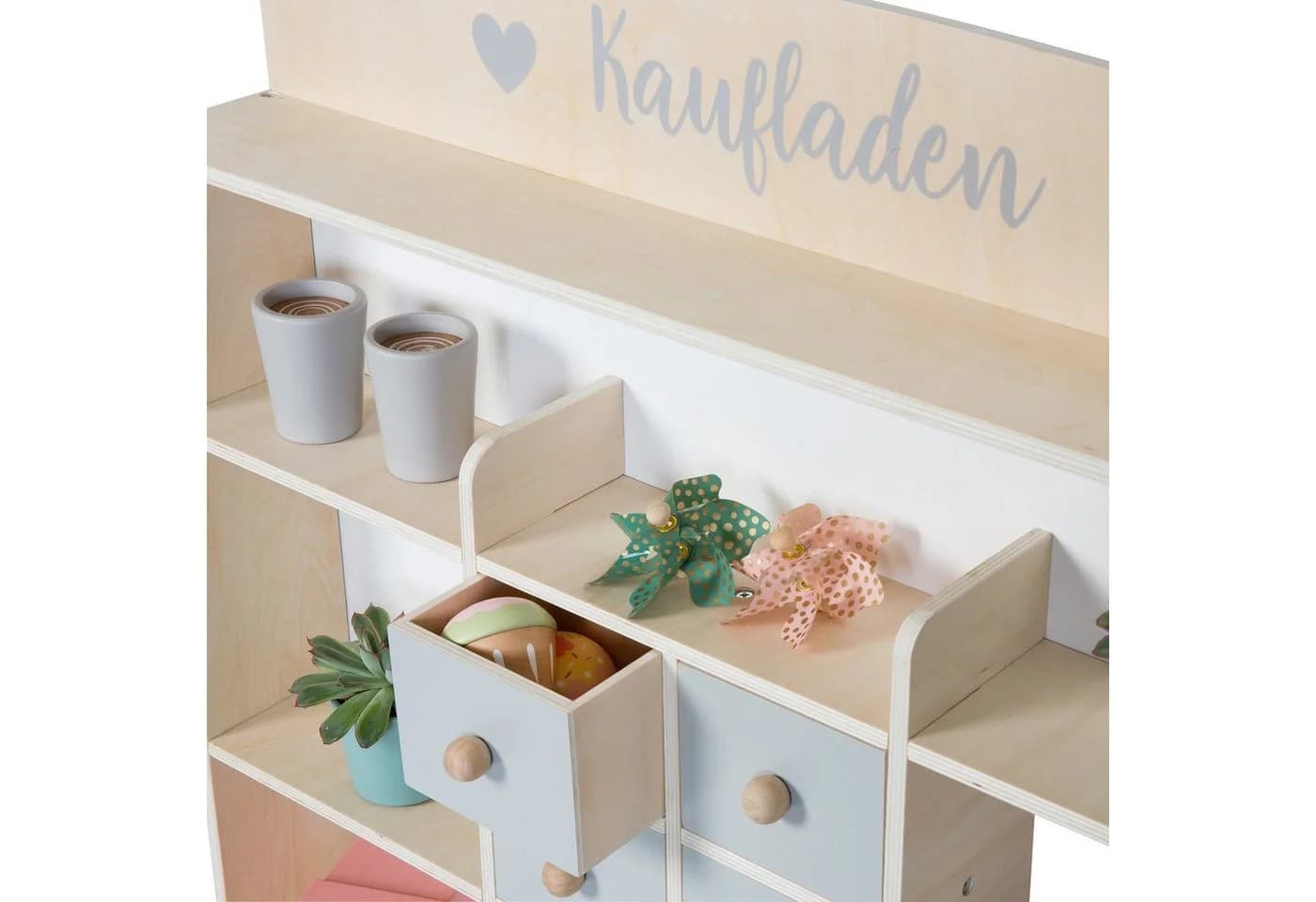 Sun Kaufladen Natur weiß/grau mit Kreidetafel - Bild 3