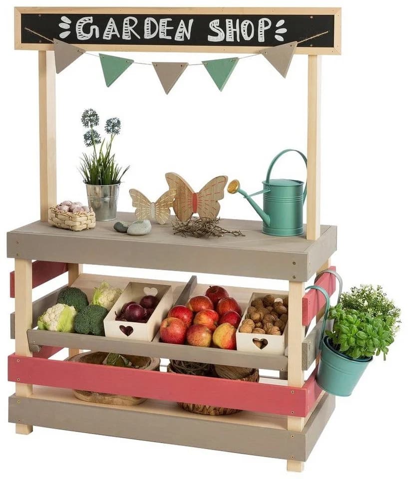 MUDDY BUDDY® Kaufladen Garden Friend Outdoor Shop Warmgrau/Malvenrosa - Bild 2