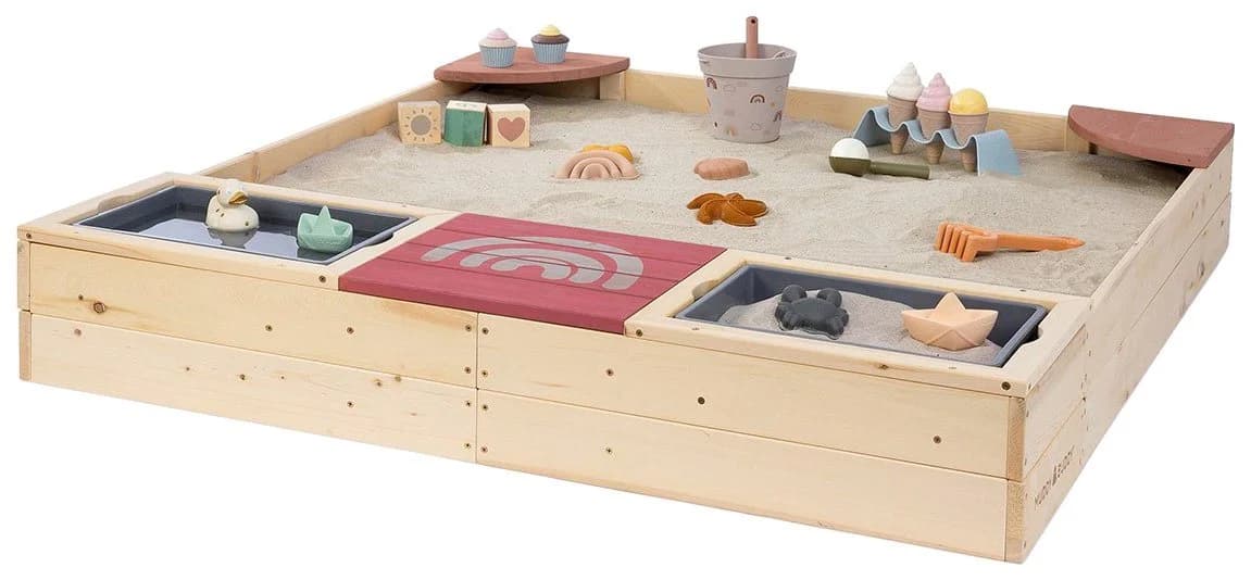 MUDDY BUDDY® Sandkasten Beach Rebel Natur Puderrosa FSC® - Bild 2