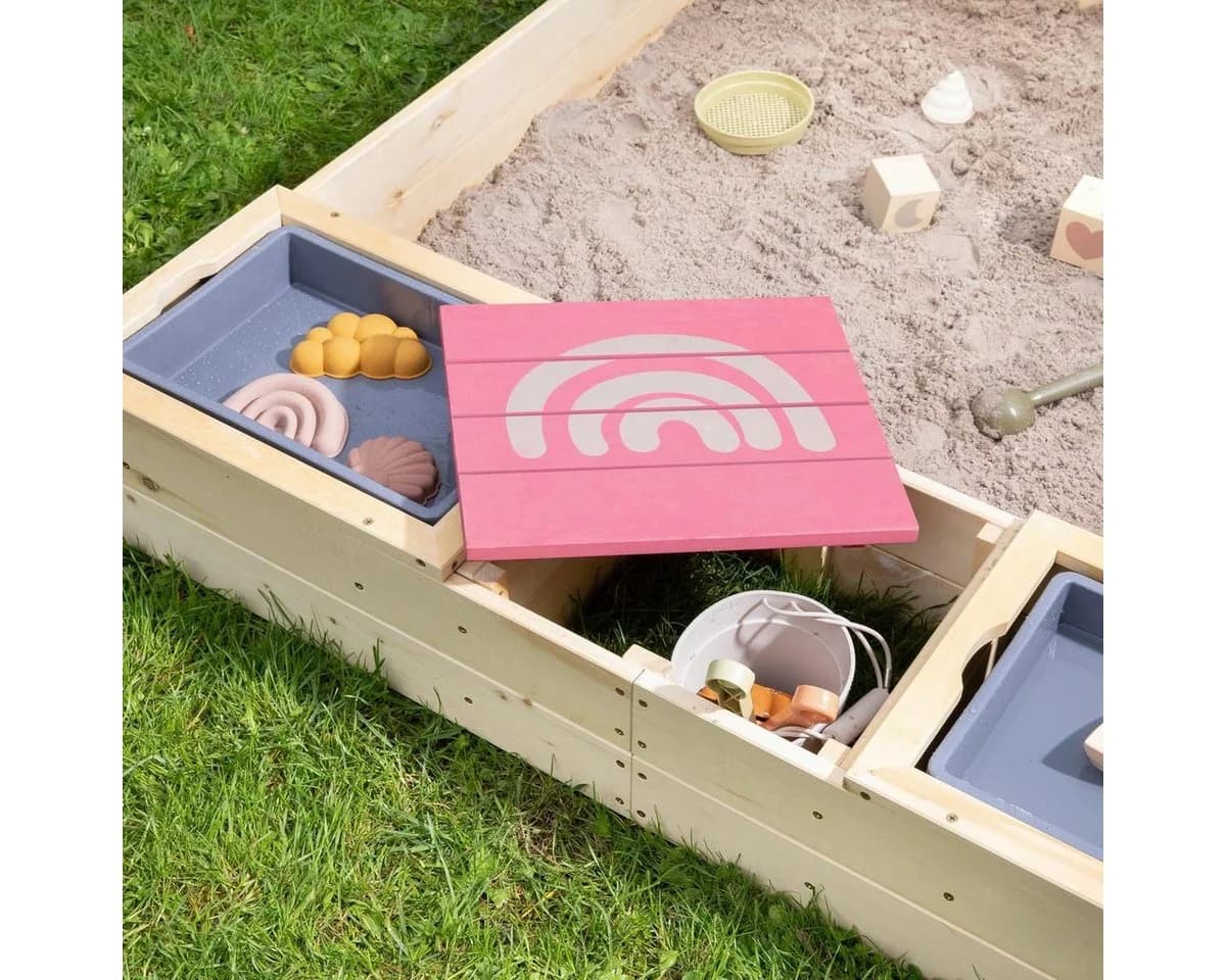 MUDDY BUDDY® Sandkasten Beach Rebel Natur Puderrosa FSC® - Bild 3
