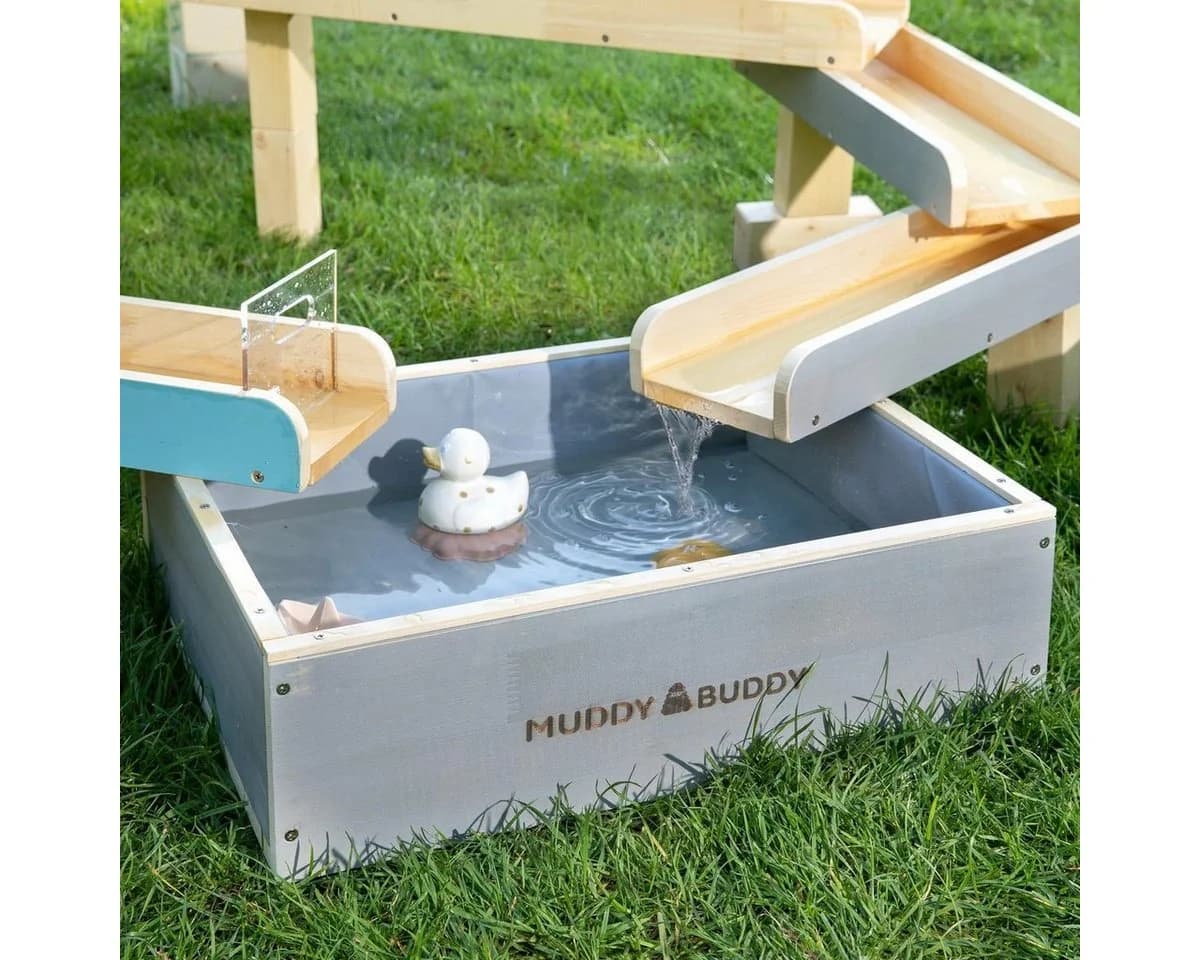 Muddy Buddy Wasserbahn Aqua Traveller mit Auffangbecken, blau/natur - Bild 5