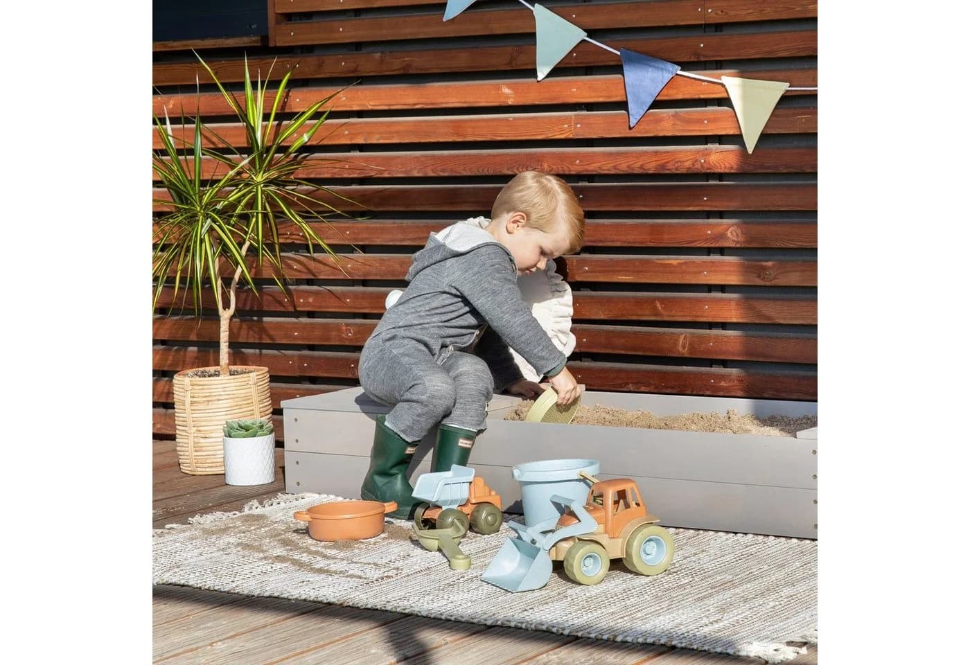 MUDDY BUDDY® Sandkasten Space Saver Warmgrau FSC® - Bild 4
