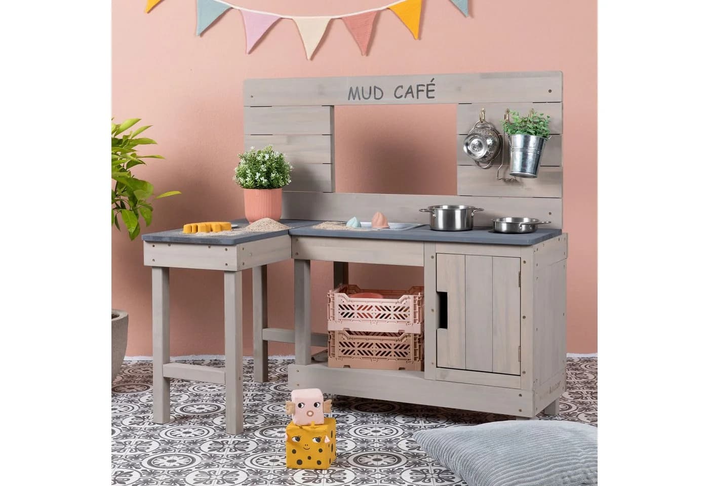 MUDDY BUDDY Outdoor-Spielküche Matschküche Holz