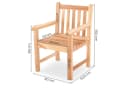 Raburg Gartenstuhl Lana XL Teak massiv wetterfest Bild 5