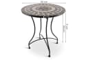 Raburg Mosaiktisch Mayla Rund Schwarz Beige Metall Bild 4