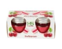 HS Candle Duftkerze Raumduft 2er-Pack Rot Glas mit Deckel Bild 3