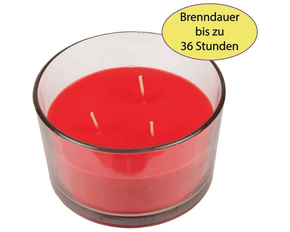 HS Candle Duftkerze Cocktail Edition 3-Docht Glas 36h Brenndauer
