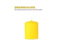 HS Candle Stumpenkerze Gelb Ø7cm Unparfümiert Wachs Bild 1