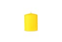 HS Candle Stumpenkerze Gelb Ø7cm Unparfümiert Wachs Bild 2