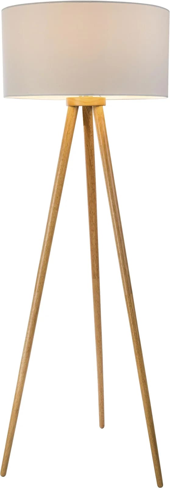 NOWA Stehlampe STABILO Braun Weiß Holz Metall