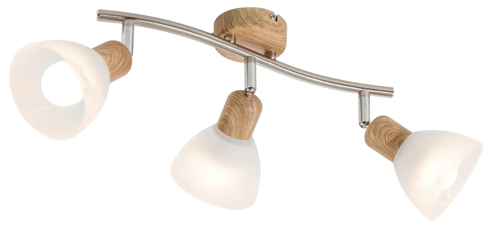 NOWA Deckenspot DAYTONA Holzoptik 3x5W E14 LED