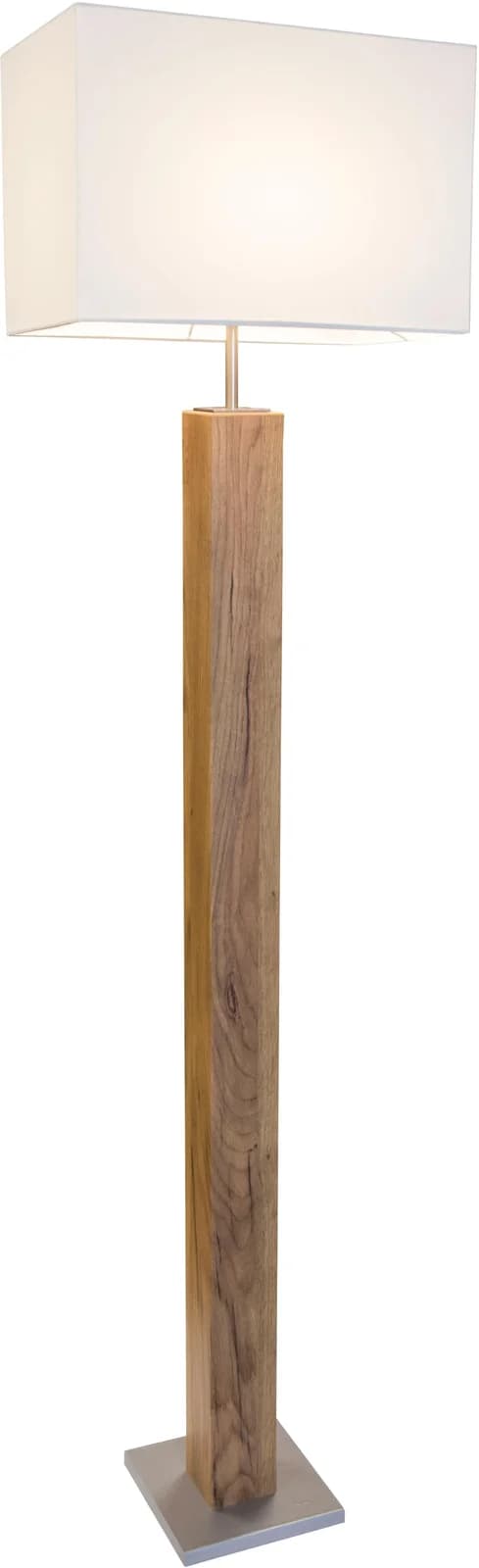 GLOBO Lighting Stehlampe GUMP Braun Holzoptik Hell E27