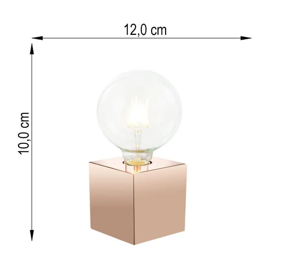 NOWA Tischleuchte Retro Kupfer Touchschalter E27 - Bild 5