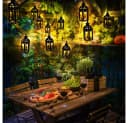 NOWA Solar-Lichterkette 10x LED Laterne Schwarz Warmweiß Bild 3