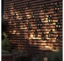 NOWA Solar-Lichterkette 10x LED Laterne Schwarz Warmweiß Bild 5