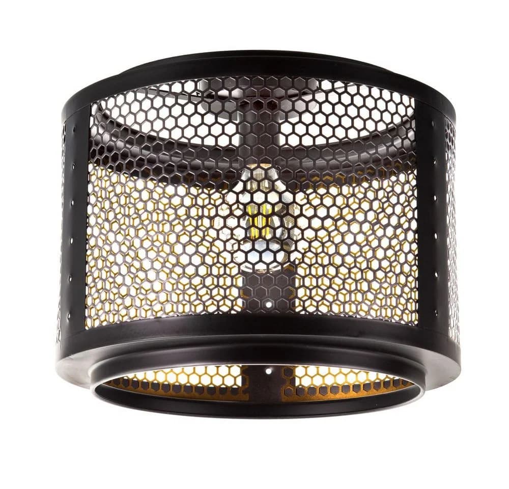 Moderne Deckenleuchte in Schwarz und Gold - Bild 5