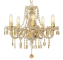 GLOBO Lighting Kronleuchter MARIE Gold Acrylkristalle Hängeleuchte Bild 2
