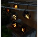 NOWA LED Dekolicht Solarlichterkette Schwarz Feuereffekt Bild 5