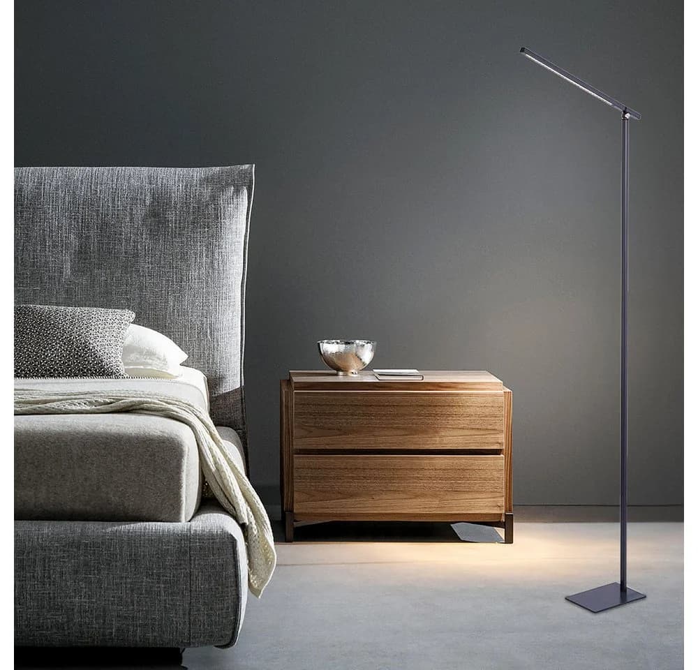 NOWA LED Stehlampe Anthrazit Touchdimmer Beweglicher Spot - Bild 4