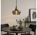 NOWA Pendelleuchte Nickel Glas rauchfarben Bild 3