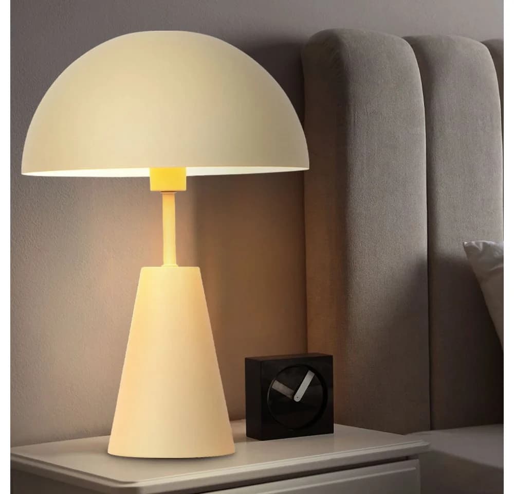 NOWA Tischleuchte Pilzdesign Sandfarben
