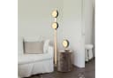 andas LED Stehlampe Fjälla Warmweiß Holz Metall Anthrazit Bild 2