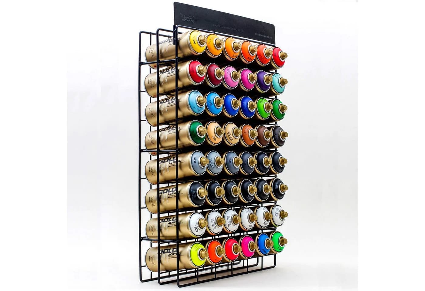 Montana Cans Wandregal Sprühdosenregal Montana Studio Rack 48 Dosen Schwarz - Bild 2
