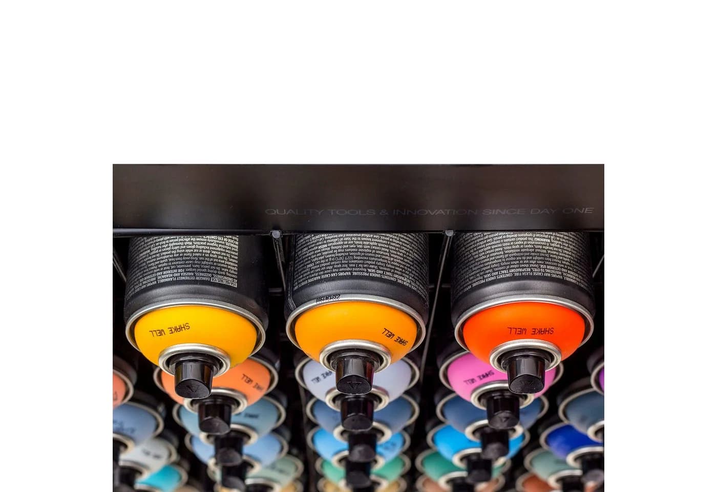 Montana Cans Wandregal Sprühdosenregal Montana Studio Rack 48 Dosen Schwarz - Bild 5