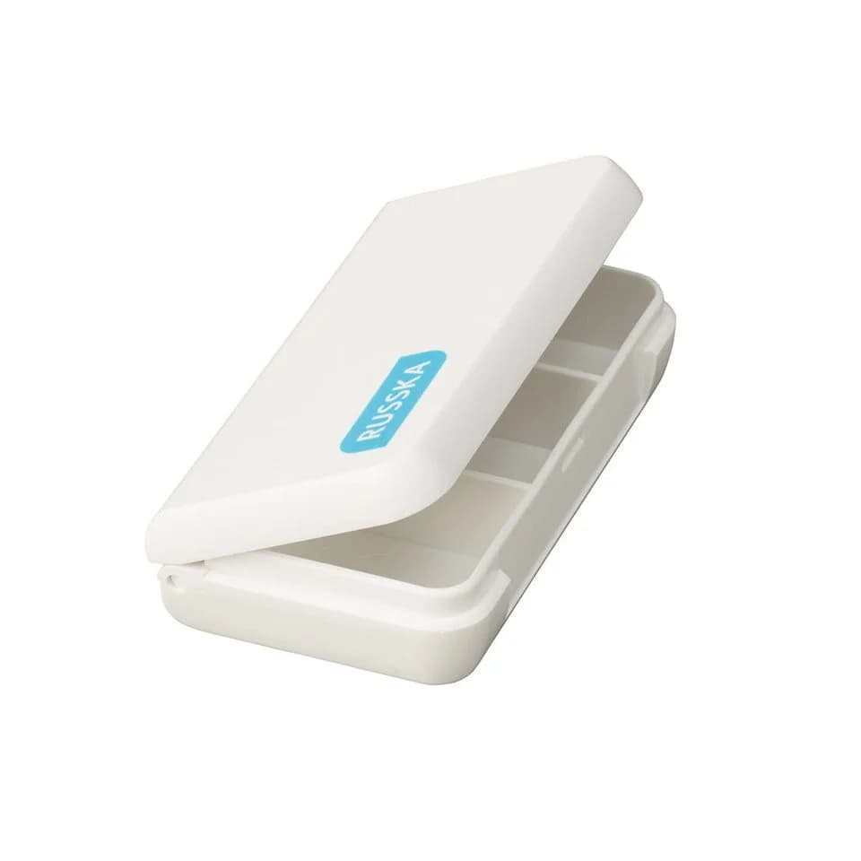 RUSSKA Pillendose Tablettendose klein 3-fach