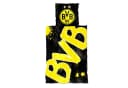 BVB Bettwäsche Glow in the Dark 100% Baumwolle Schwarz Gelb Bild 2
