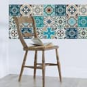 HOME AFFAIRE Fliesenaufkleber Ornamente Blau Türkis 12er Set Bild 1