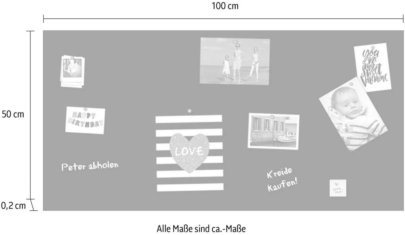 QUEENCE Magnetische Tafelfolie Schwarz Selbstklebend Memo-Board - Bild 3