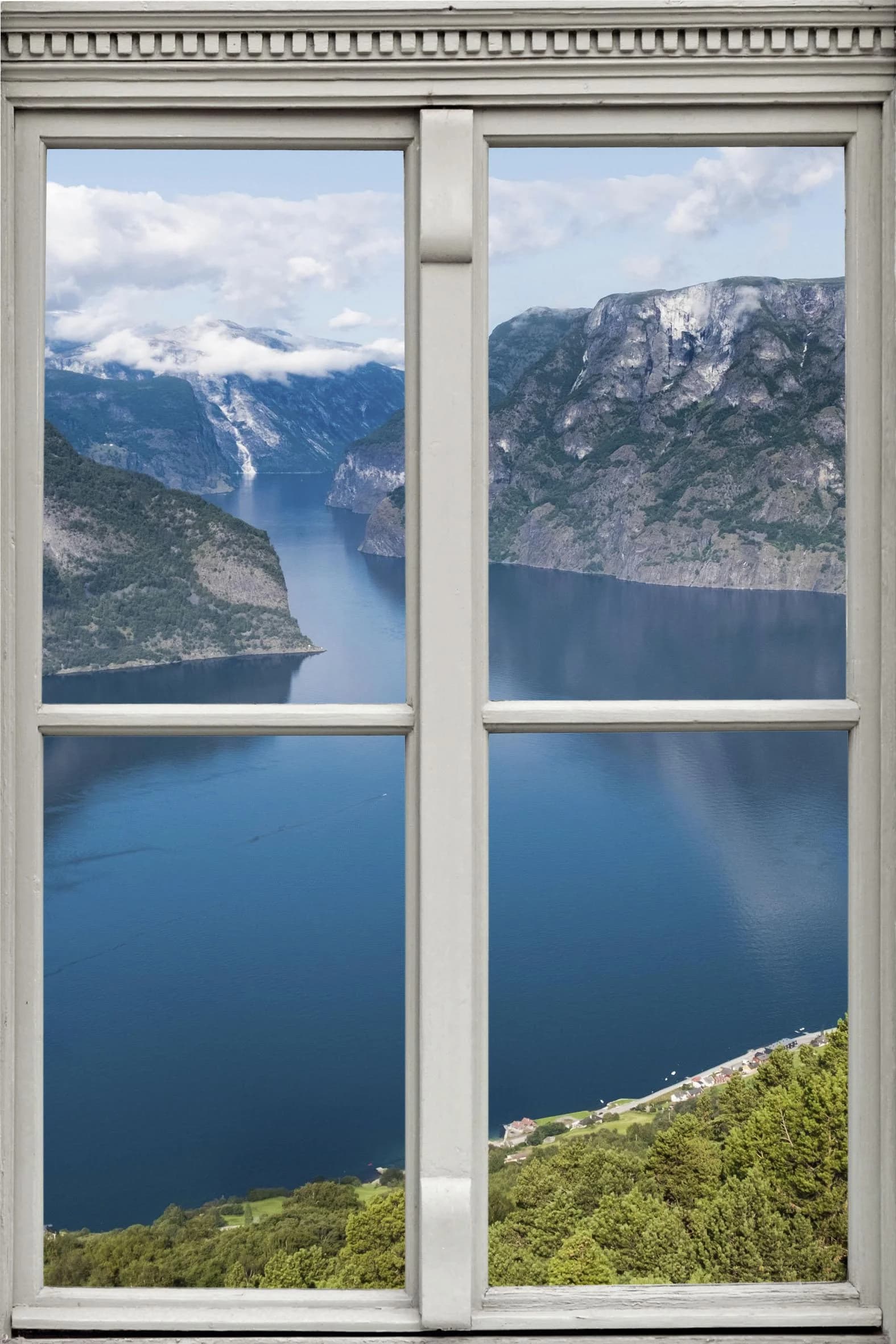 Wandsticker QUEENCE See Blau 3D Fensterdurchbruch Selbstklebend