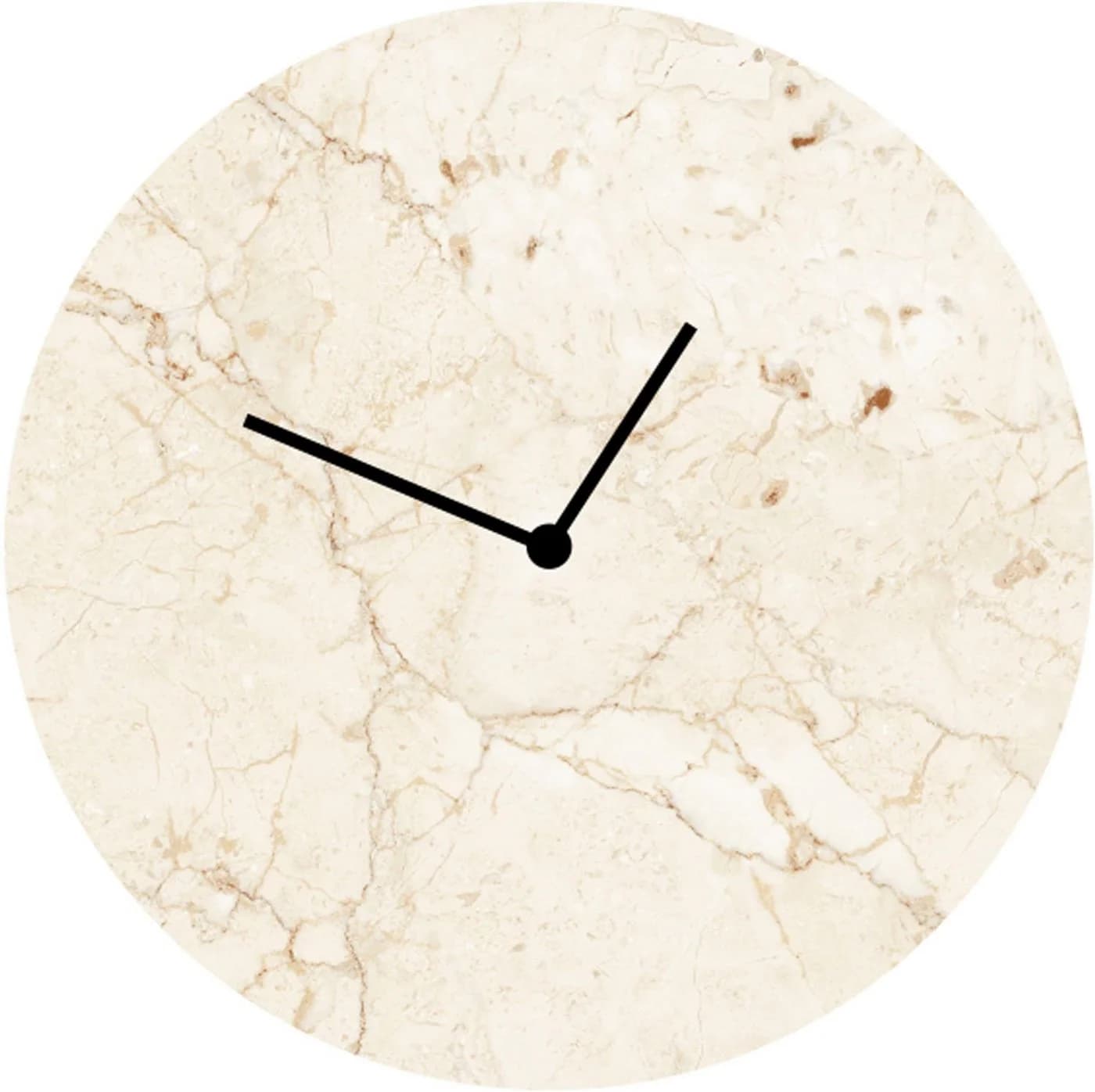 LeGer Home by Lena Gercke Wanduhr Marmor Beige Rund 30 cm