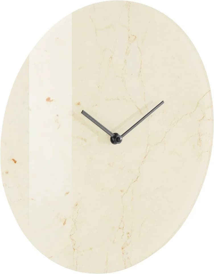 LeGer Home by Lena Gercke Wanduhr Marmor Beige Rund 30 cm - Bild 3