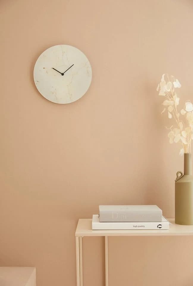 LeGer Home by Lena Gercke Wanduhr Marmor Beige Rund 30 cm - Bild 5