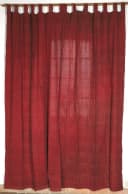 Guru-Shop Boho Vorhang Rot Gemustert 100x250 cm mit Schlaufen Bild 1