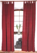 Guru-Shop Boho Vorhang Rot Gemustert 100x250 cm mit Schlaufen Bild 2