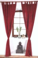 Guru-Shop Boho Vorhang Rot Gemustert 100x250 cm mit Schlaufen Bild 3