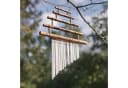 Guru-Shop Windspiel Aluminium Klangspiel Silber Bambus Bild 3