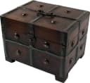 Guru-Shop Aufbewahrungsdose Kleine Schatztruhe Braun Holz Bild 2