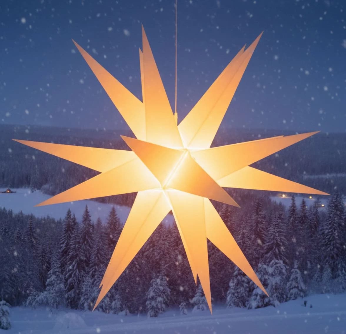 Guru-Shop LED-Stern für außen Melchior Outdoor II Weiß, sehr stabiler 3D - Bild 4
